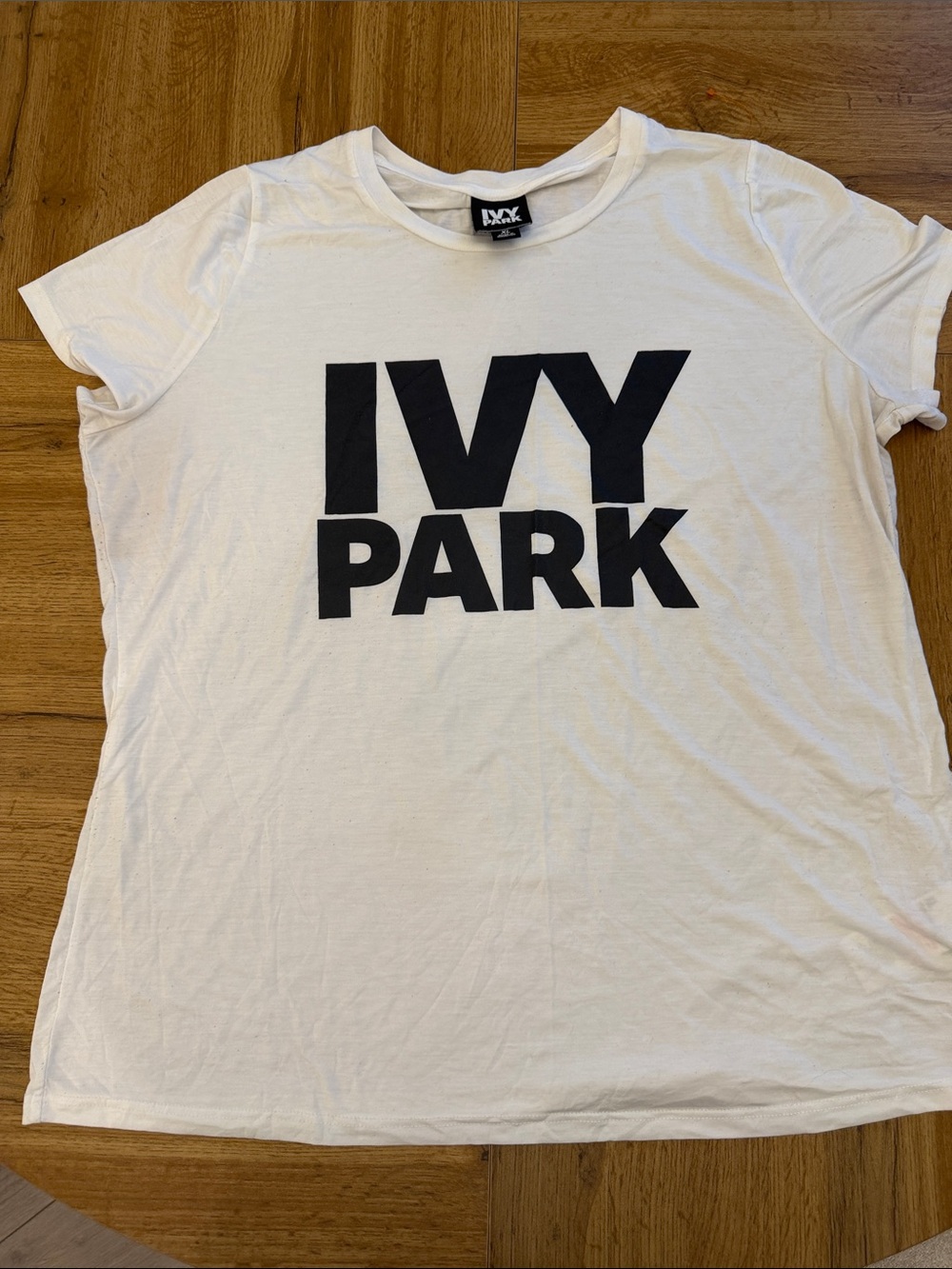 IVY PARK White Tee with Black Logo